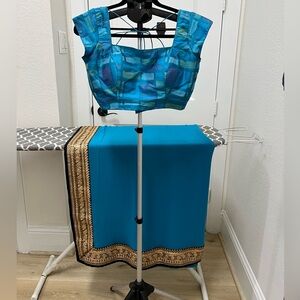 Designer Chiffon Sari With Silk Blouse Wedding Wear